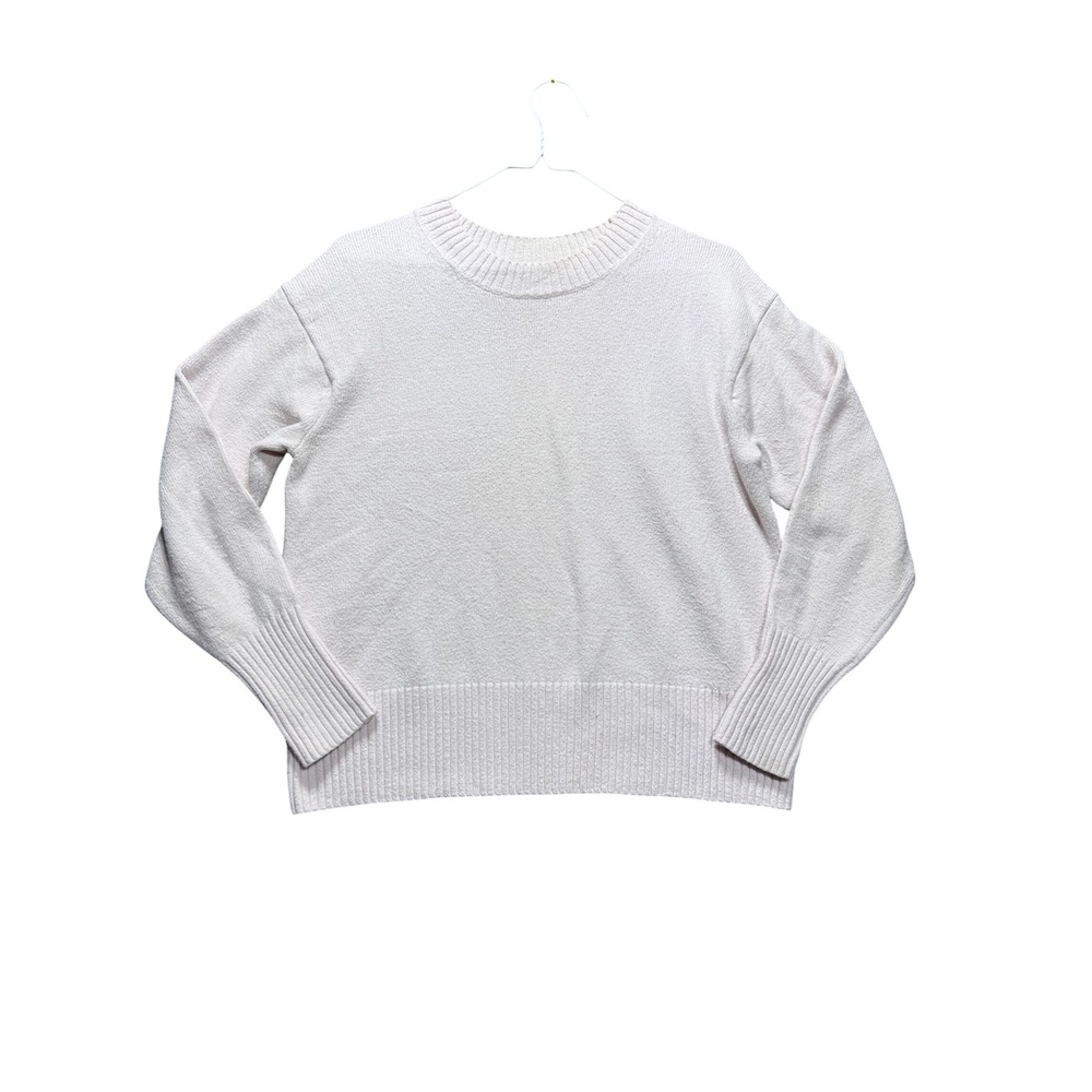 Banana Republic Sweater Women Small Light Pink Crewneck Cotton Blend 825674-09